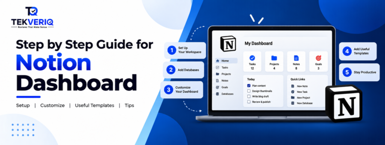 Step by Step Guide for Notion Dashboard